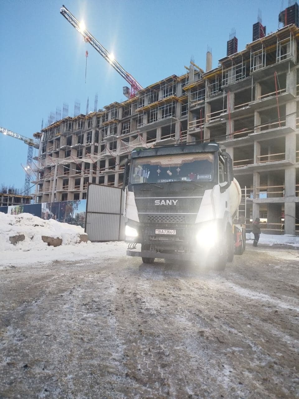 Поставка бетона на строительный объект